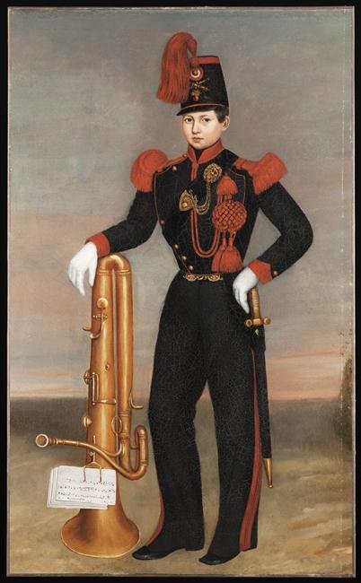 anon jeune musicien ophicleide