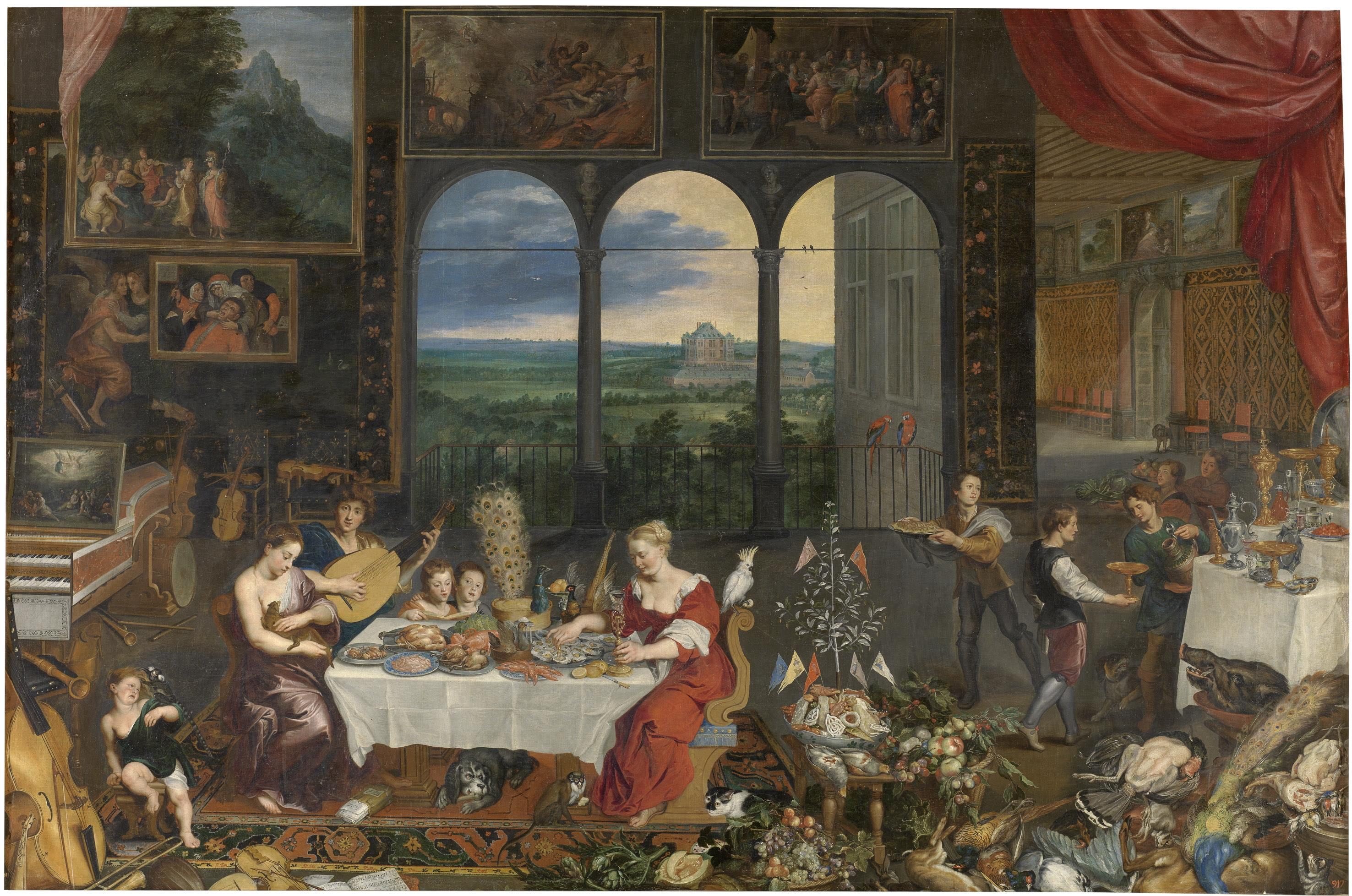 Brueghel taste hearing touch small