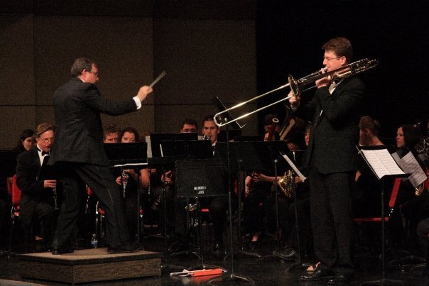 Will Kimball with wind ensemble