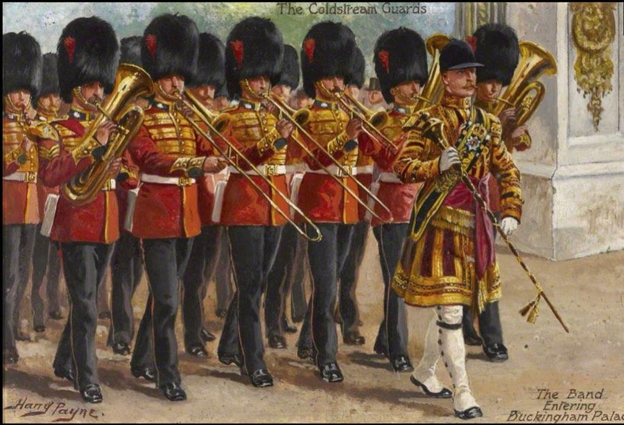 The Coldstream Guards band by Harry Payne, c. 1905