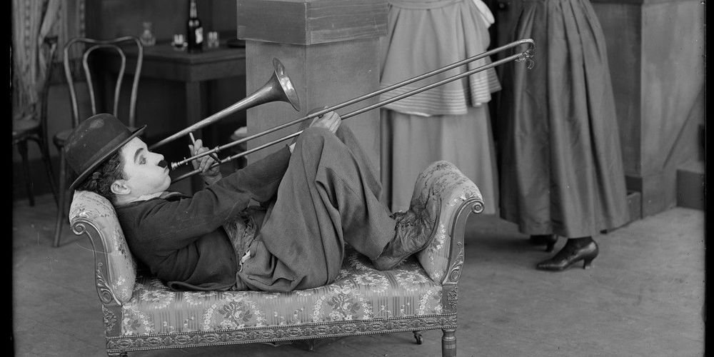 chaplin trombone detail 1918